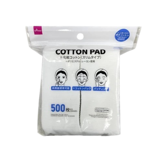 Daiso Makeup Cotton Pad - 500 pc (slim type)