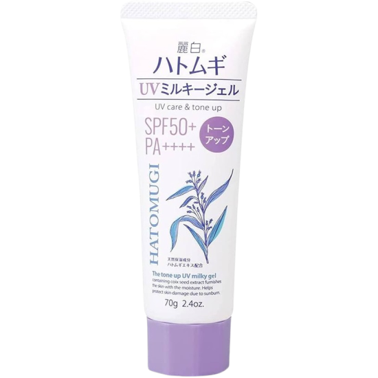 Reiihaku Hatomugi Tone Up UV Milky Gel Lavender SPF50+ PA++++