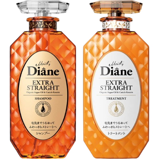 Moist Diane Perfect Beauty Extra Straight Shampoo & Treatment Set (450 ml each)